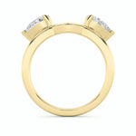 1Cttw Pear Shaped Lab Grown Diamond (F/VS) Wrap  Ring in 14K Gold