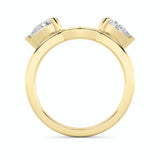 1Cttw Pear Shaped Lab Grown Diamond (F/VS) Wrap  Ring in 14K Gold