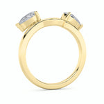1Cttw Pear Shaped Lab Grown Diamond (F/VS) Wrap  Ring in 14K Gold