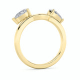 1Cttw Pear Shaped Lab Grown Diamond (F/VS) Wrap  Ring in 14K Gold