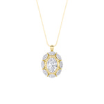 3.75Cttw Oval Shaped Lab Grown Diamond (F/VS)  Ring in 14K Gold