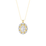 3.75Cttw Oval Shaped Lab Grown Diamond (F/VS)  Ring in 14K Gold