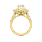 3.75Cttw Oval Shaped Lab Grown Diamond (F/VS)  Ring in 14K Gold
