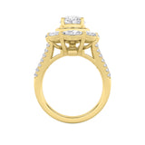 3.75Cttw Oval Shaped Lab Grown Diamond (F/VS)  Ring in 14K Gold