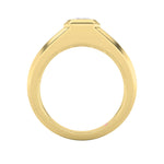 2Cttw Emerald Shaped Lab Grown Diamond (F/VS)  Ring in 14K Gold