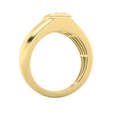 2Cttw Emerald Shaped Lab Grown Diamond (F/VS)  Ring in 14K Gold