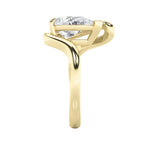 2Cttw Pear Shaped Lab Grown Diamond (F/VS)  Ring in 14K Gold