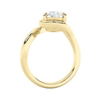 2Cttw Pear Shaped Lab Grown Diamond (F/VS)  Ring in 14K Gold