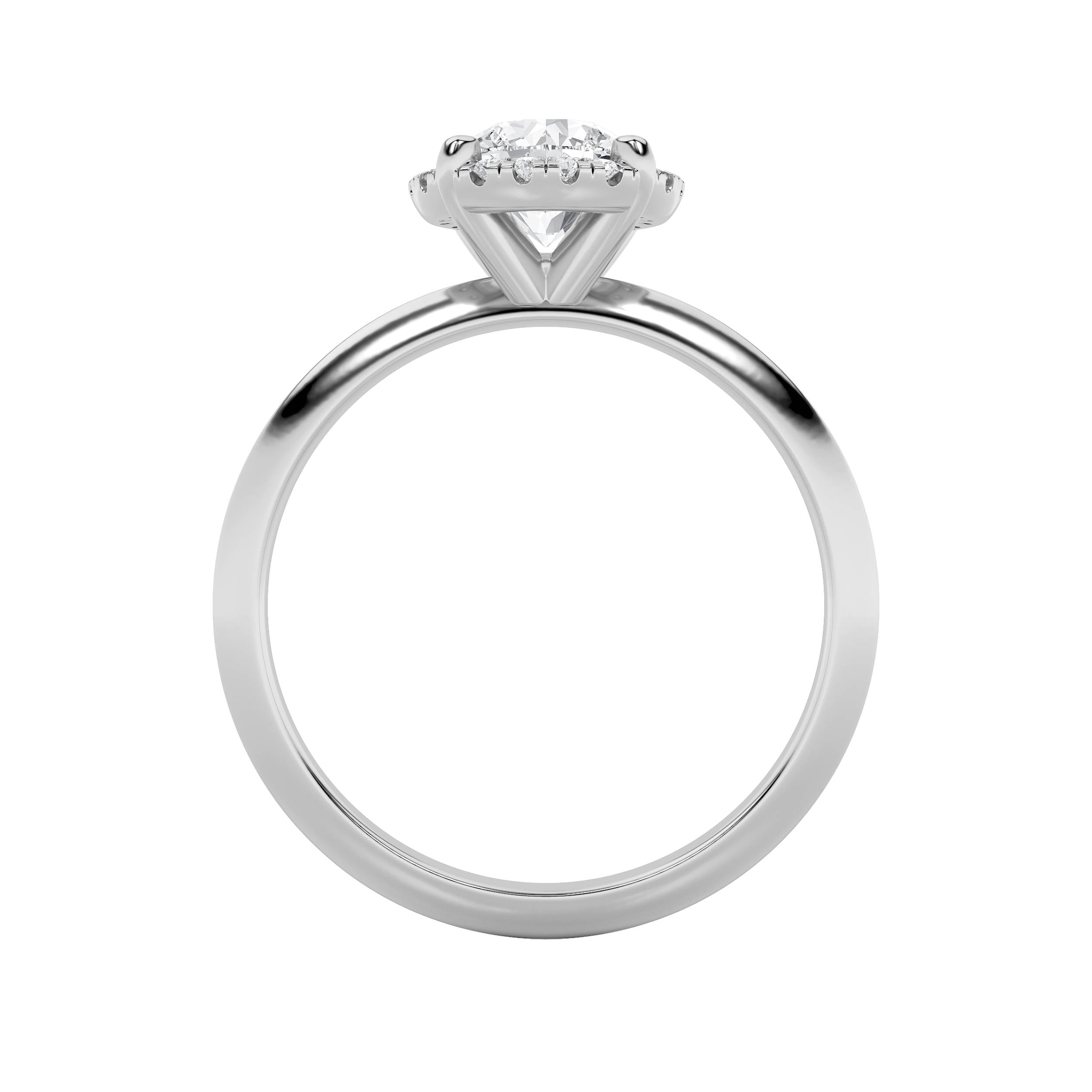 1Cttw Round Shaped Lab Grown Diamond (F/VS)  Ring in 14K Gold