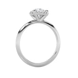 1Cttw Round Shaped Lab Grown Diamond (F/VS)  Ring in 14K Gold