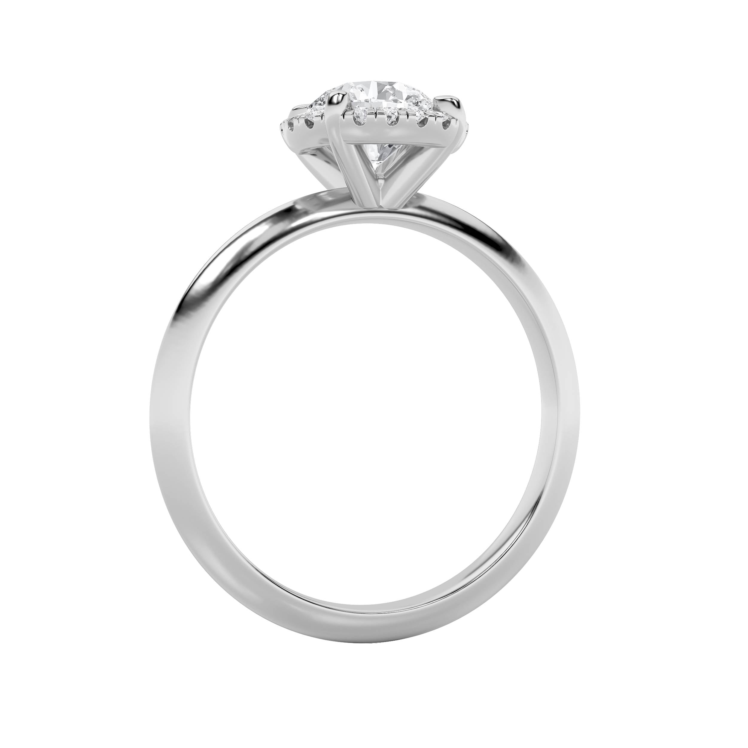 1Cttw Round Shaped Lab Grown Diamond (F/VS)  Ring in 14K Gold