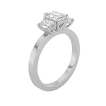 1.5Cttw Emerald Shaped Lab Grown Diamond (F/VS)  Ring in 14K Gold