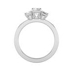 1.5Cttw Emerald Shaped Lab Grown Diamond (F/VS)  Ring in 14K Gold