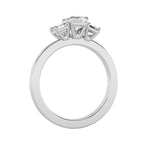 1.5Cttw Emerald Shaped Lab Grown Diamond (F/VS)  Ring in 14K Gold