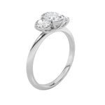 1.25Cttw Oval Shaped Lab Grown Diamond (F/VS)  Ring in 14K Gold