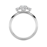 1.25Cttw Oval Shaped Lab Grown Diamond (F/VS)  Ring in 14K Gold