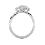 1.25Cttw Oval Shaped Lab Grown Diamond (F/VS)  Ring in 14K Gold