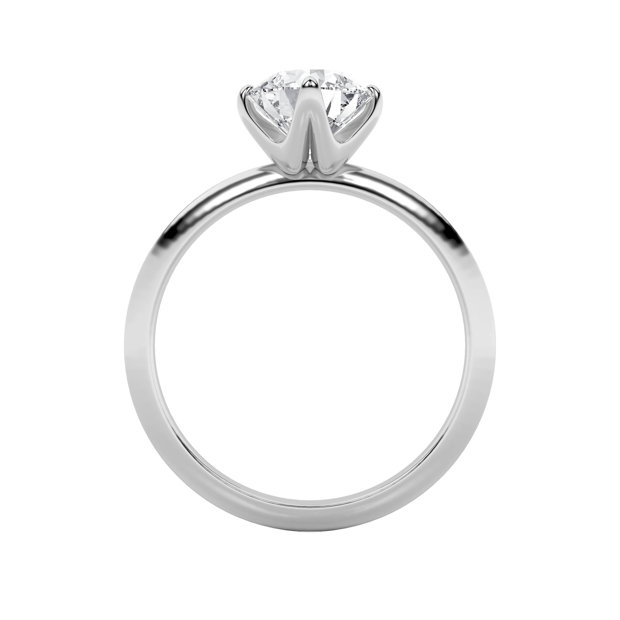 1.5Cttw Round Shaped Lab Grown Diamond (F/VS)  Ring in 14K Gold