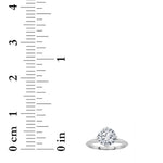 1.5Cttw Round Shaped Lab Grown Diamond (F/VS)  Ring in 14K Gold