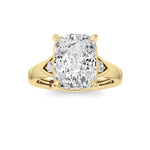 ELongated Cushion Lab Grown Diamond (F/VS ) Ring in 14K Gold