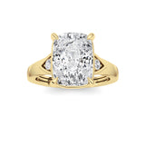 ELongated Cushion Lab Grown Diamond (F/VS ) Ring in 14K Gold