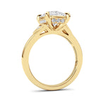ELongated Cushion Lab Grown Diamond (F/VS ) Ring in 14K Gold