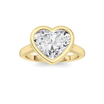 Heart Lab Grown Diamond (F/VS ) Ring in 14K Gold