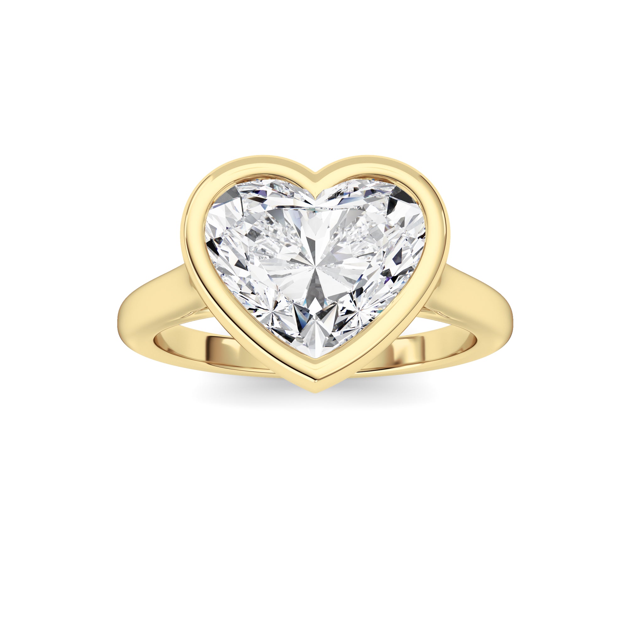 Heart Lab Grown Diamond (F/VS ) Ring in 14K Gold