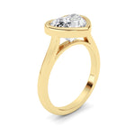 Heart Lab Grown Diamond (F/VS ) Ring in 14K Gold