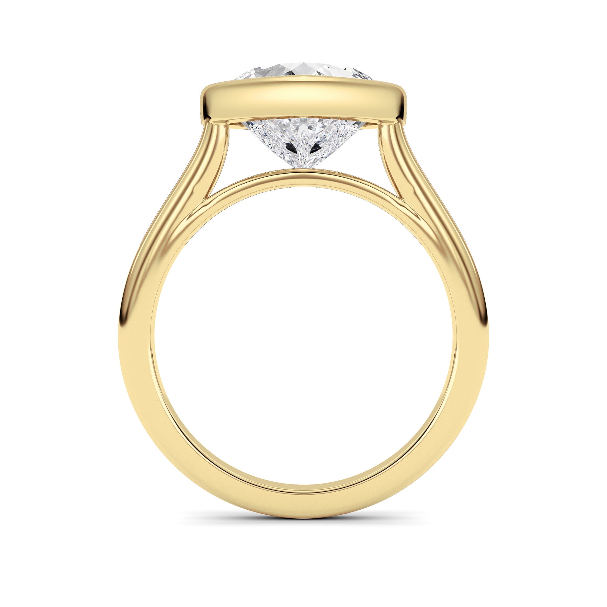 Heart Lab Grown Diamond (F/VS ) Ring in 14K Gold