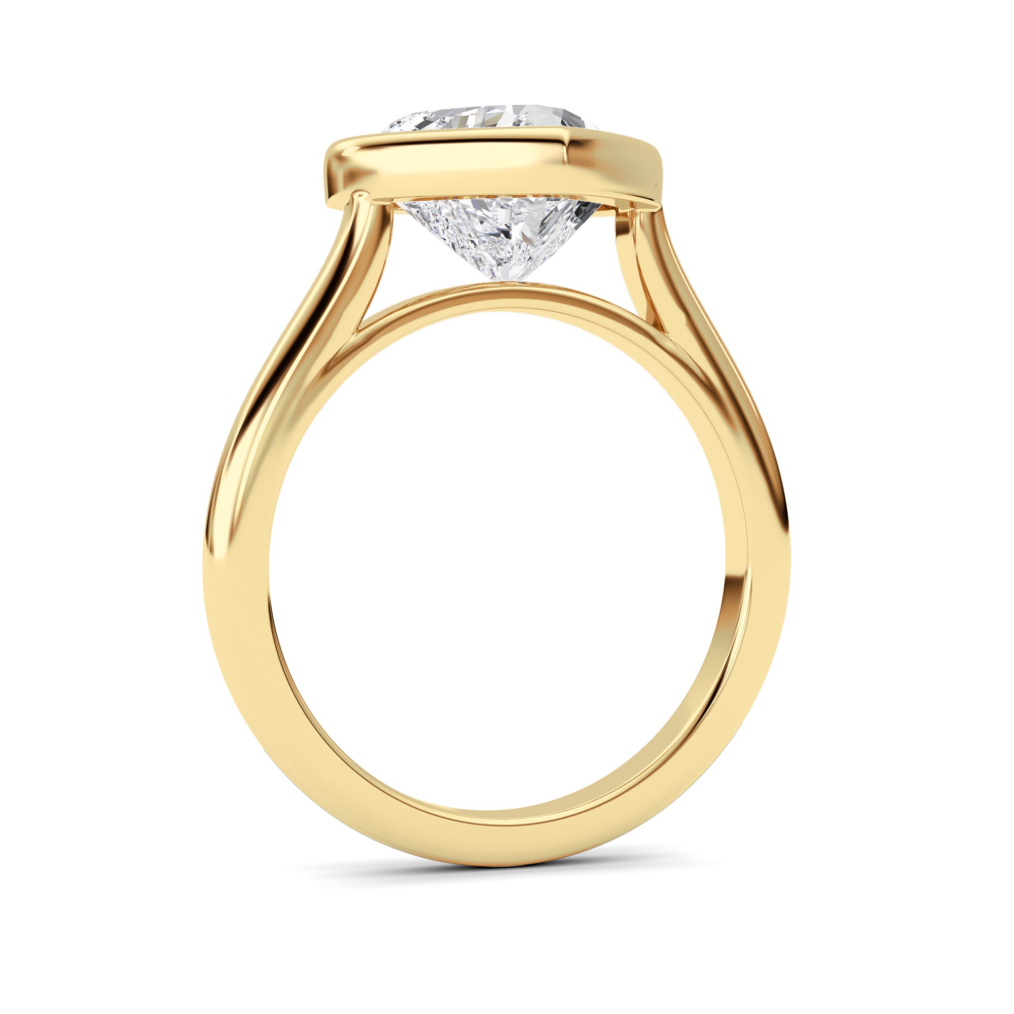 Heart Lab Grown Diamond (F/VS ) Ring in 14K Gold