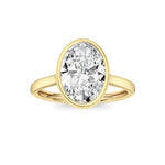 Oval Lab Grown Diamond (F/VS ) Ring in 14K Gold