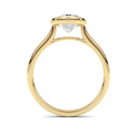 Oval Lab Grown Diamond (F/VS ) Ring in 14K Gold