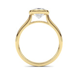 Oval Lab Grown Diamond (F/VS ) Ring in 14K Gold