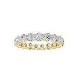 2.75Cttw Round Shaped Lab Grown Diamond ( F / VS ) Eternity Band set in 14K Yellow Gold - Size 5