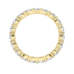 2.75Cttw Round Shaped Lab Grown Diamond ( F / VS ) Eternity Band set in 14K Yellow Gold - Size 5
