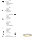 2.75Cttw Round Shaped Lab Grown Diamond ( F / VS ) Eternity Band set in 14K Yellow Gold - Size 5