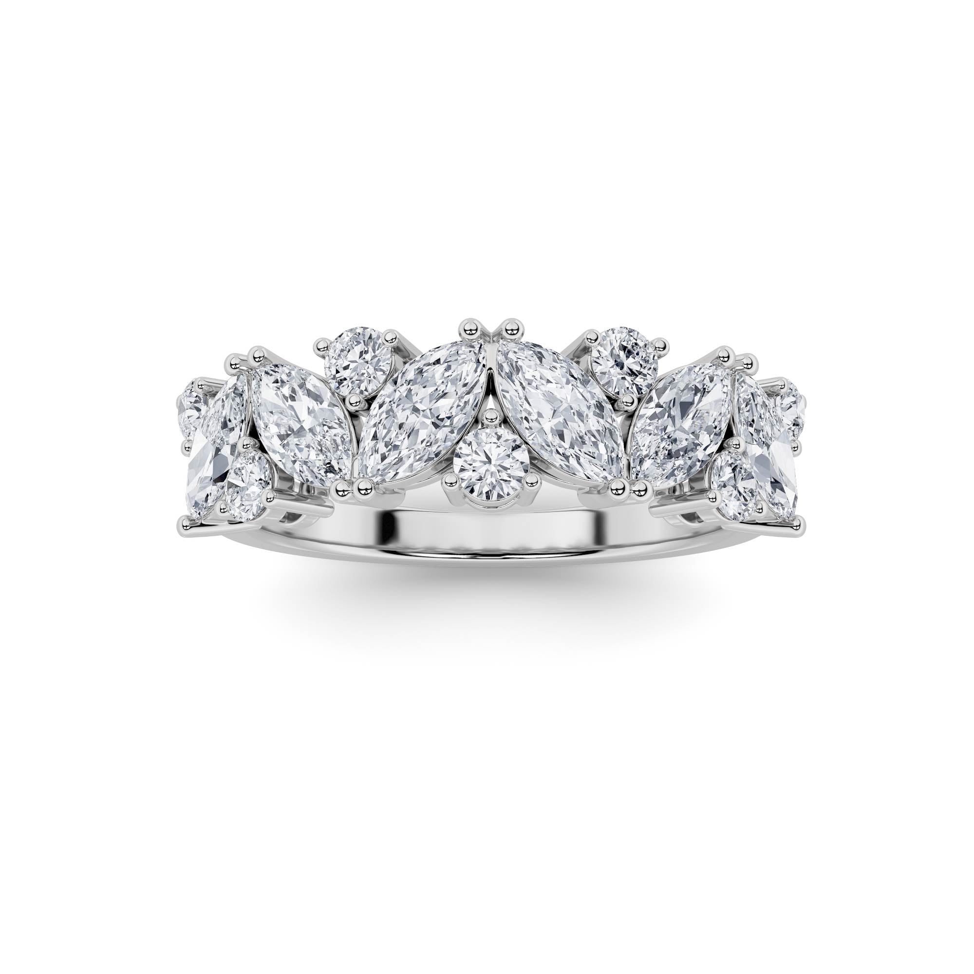 1.5Cttw Marquise Shaped Lab Grown Diamond (F/VS)  Ring in 14K Gold