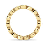 2.3Cttw Round Shaped Lab Grown Diamond ( F / VS ) Eternity Band set in 14K Yellow Gold - Size 7