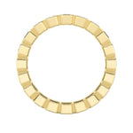 3.25Cttw Emerald Shaped Lab Grown Diamond ( F / VS ) Eternity Band set in 14K Yellow Gold - Size 7