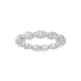 2.5Cttw Marquise Shaped Lab Grown Diamond (F/VS) Eternity Band Ring in 14K Gold