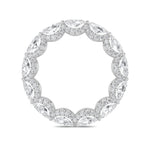 2.5Cttw Marquise Shaped Lab Grown Diamond (F/VS) Eternity Band Ring in 14K Gold