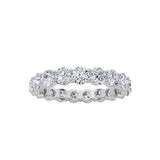 2.7Cttw Round Shaped Lab Grown Diamond ( F / VS ) Eternity Band set in 14K White Gold - Size 6