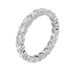 2.7Cttw Round Shaped Lab Grown Diamond ( F / VS ) Eternity Band set in 14K White Gold - Size 6