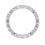 2.7Cttw Round Shaped Lab Grown Diamond ( F / VS ) Eternity Band set in 14K White Gold - Size 6