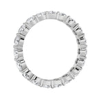 2.7Cttw Round Shaped Lab Grown Diamond ( F / VS ) Eternity Band set in 14K White Gold - Size 6