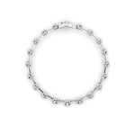 4.25Cttw Round Shaped Lab Grown Diamond ( F / VS ) Eternity Band set in 14K White Gold - Size 8