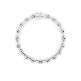 4.25Cttw Round Shaped Lab Grown Diamond ( F / VS ) Eternity Band set in 14K White Gold - Size 8