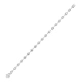 4.25Cttw Round Shaped Lab Grown Diamond ( F / VS ) Eternity Band set in 14K White Gold - Size 8