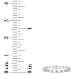 4.25Cttw Round Shaped Lab Grown Diamond ( F / VS ) Eternity Band set in 14K White Gold - Size 8